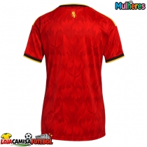 Camisa de Futebol Bélgica Equipamento Principal Mulheres Mundo 2026 Manga Curta